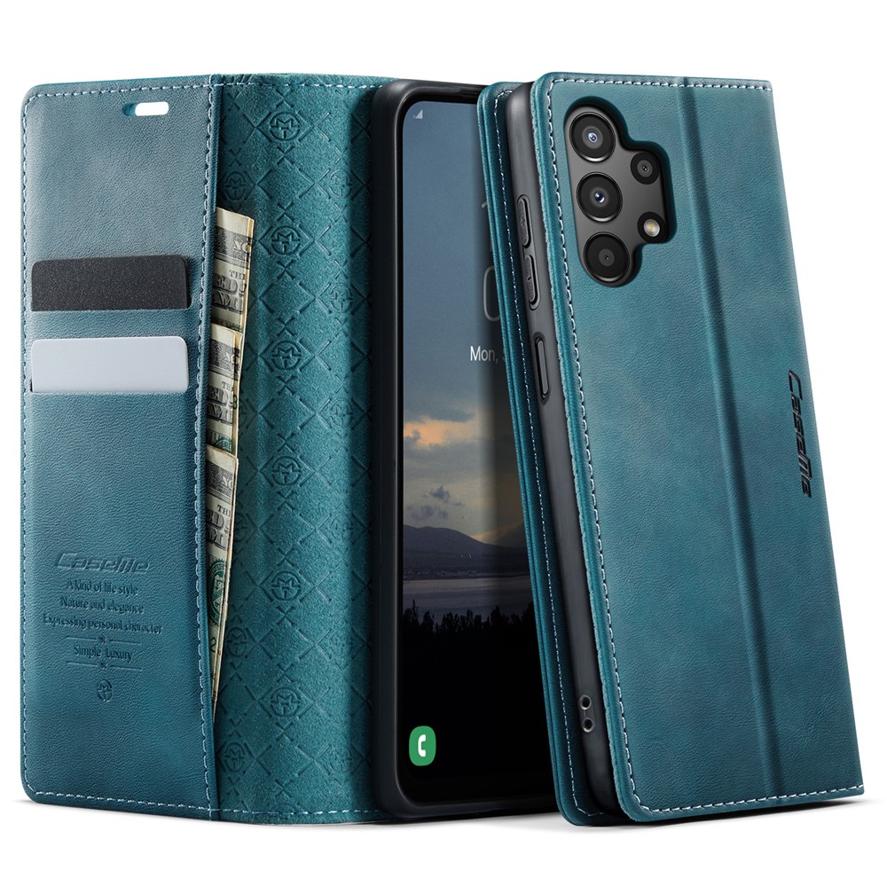 CASEME For Samsung Galaxy M13 5G / A13 4G / A04 4G (164.4mm) / A04s 4G (164.7mm) / A13 5G RFID Blocking Wallet Leather Phone Cover - Green
