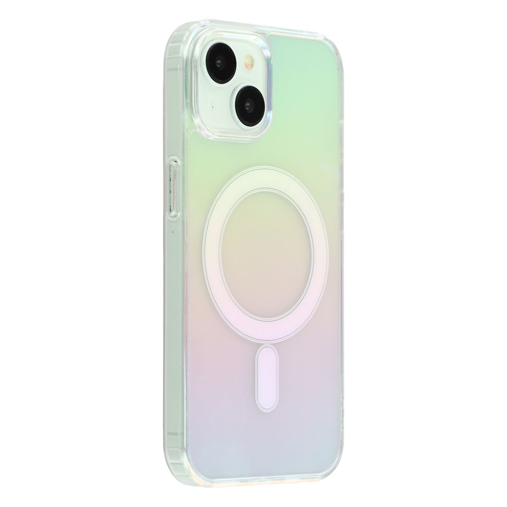 For iPhone 14 Plus Slim Case Acrylic + TPU Gradient Phone Cover Compatible with MagSafe