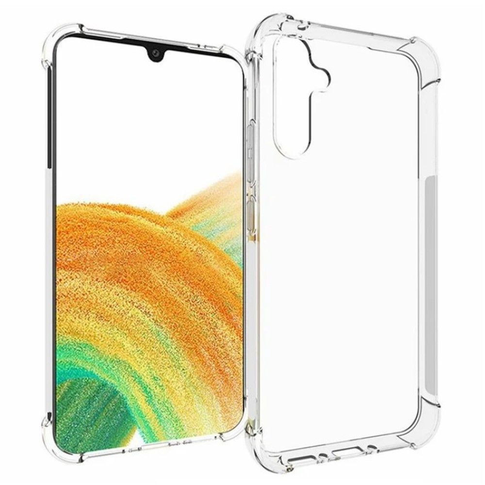 WANLONFENG For Samsung Galaxy A34 5G Clear TPU Case  TM Series 2.0mm Phone Back Cover - Transparent