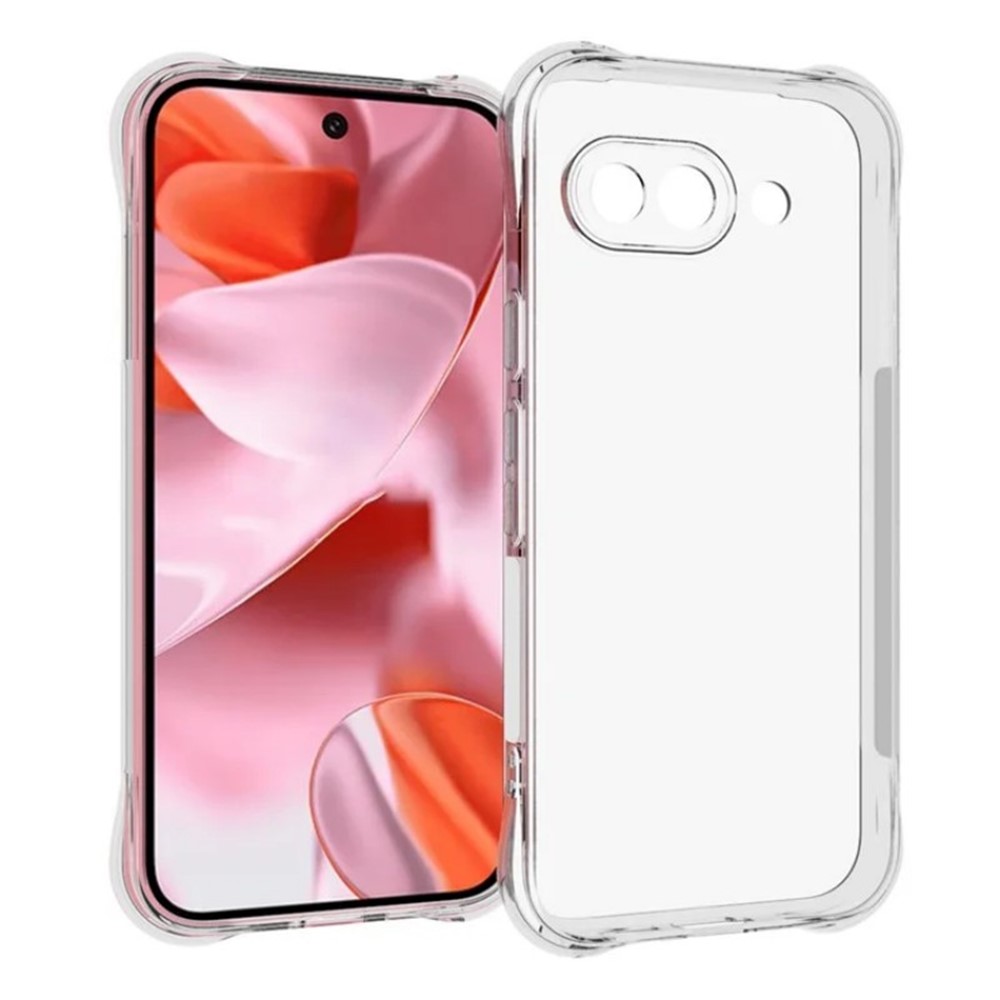 For Google Pixel 9a Clear TPU Case WANLONFENG TM Series 2.0mm Phone Back Cover - Transparent
