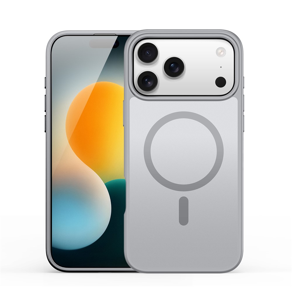 For iPhone 17 Pro Case DUX DUCIS Yind Series PC+TPU Phone Cover Compatible with MagSafe - Grey