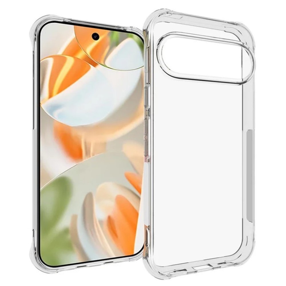 For Google Pixel 10 Pro Back Cover WANLONFENG TM Series 2.0mm Clear TPU Phone Case (Big Lens Hole) - Transparent