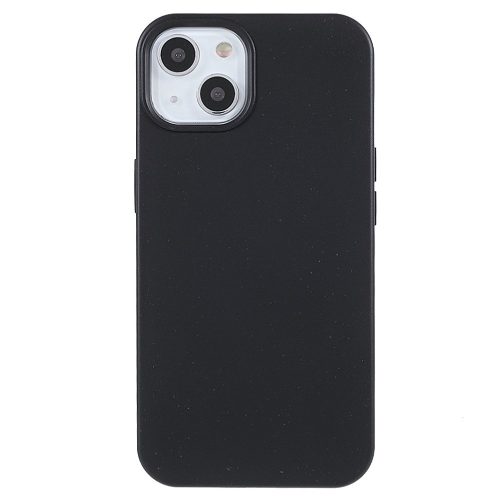 Bulk Purchasing For iPhone 14 Case Biodegradable Wheat Straw + TPU Eco-Friendly Phone Cover - Black