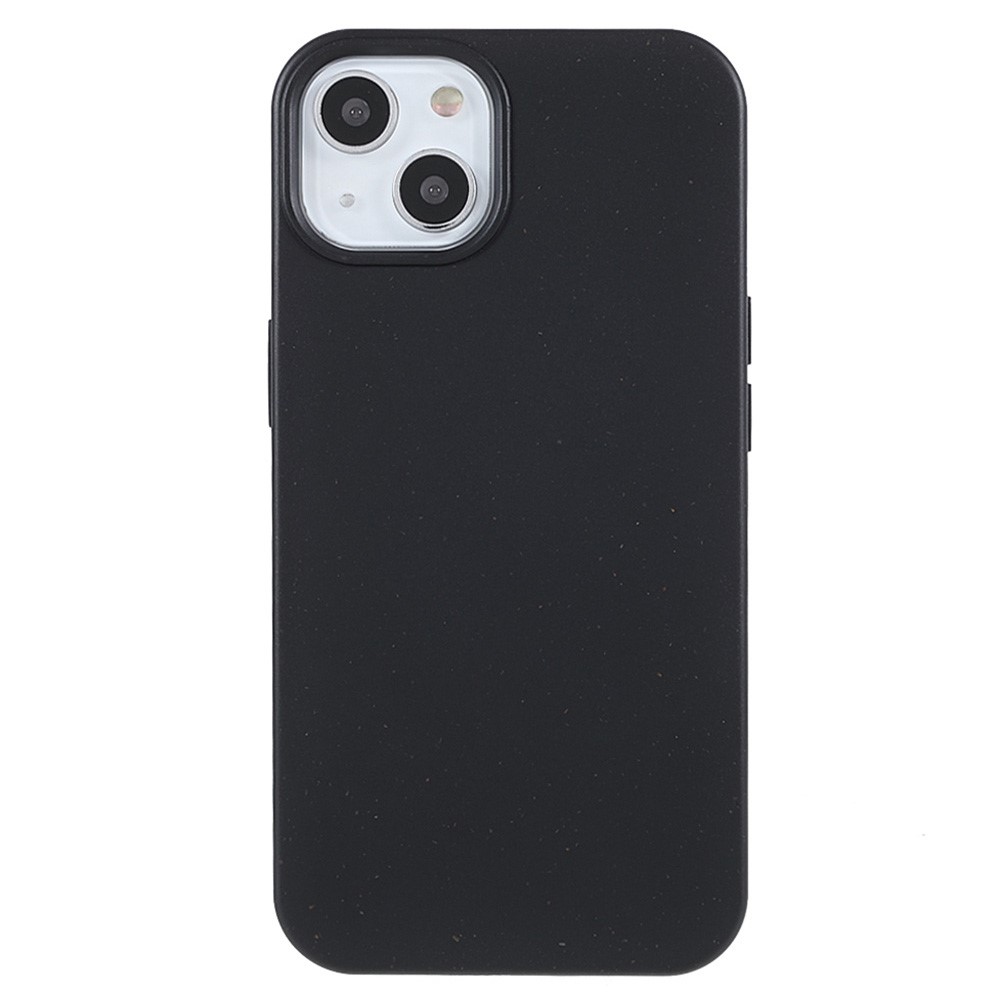 Bulk Purchasing For iPhone 15 Plus Case Biodegradable Wheat Straw + TPU Eco-Friendly Phone Cover - Black