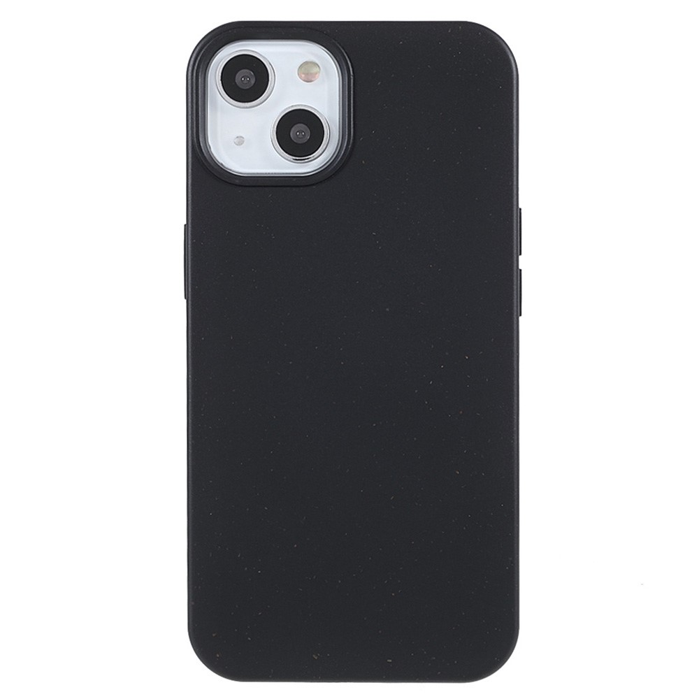 Bulk Purchasing For iPhone 14 Plus Case Biodegradable Wheat Straw + TPU Eco-Friendly Phone Cover - Black