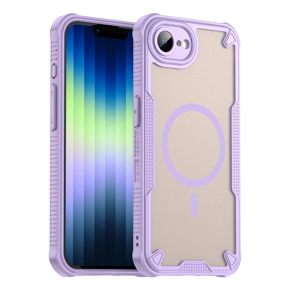 Bulk Purchasing For iPhone 16e Case Compatible with MagSafe TPU + PC Phone Back Cover - Purple