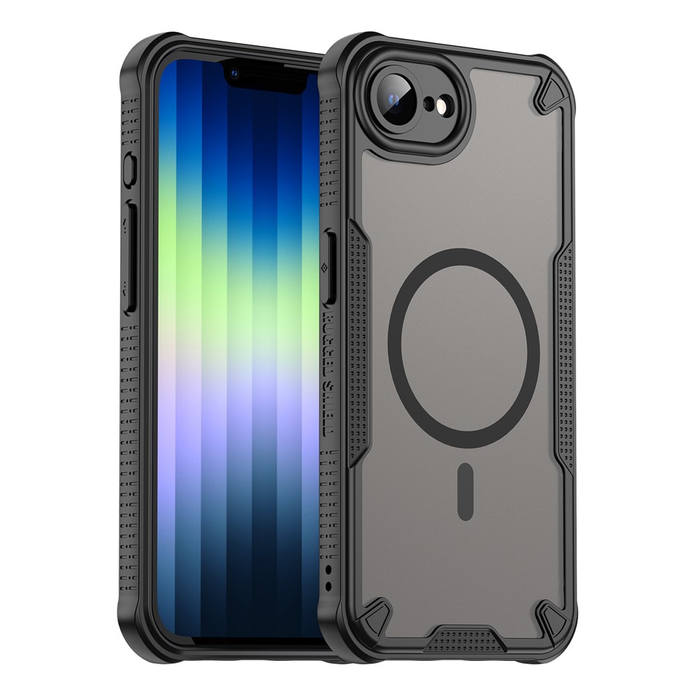 Bulk Purchasing For iPhone 16e Case Compatible with MagSafe TPU + PC Phone Back Cover - Black