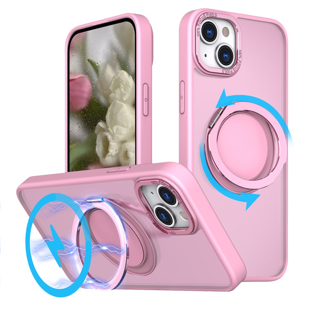 Bulk Purchasing For iPhone 13 Case Compatible with MagSafe Kickstand Acrylic TPU Phone Cover - Pink