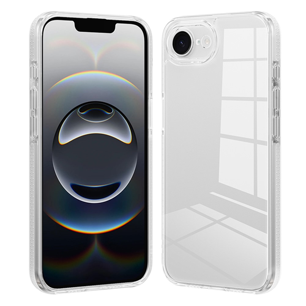 XUNDD For iPhone 16e Clear Phone Case Anti-Scratch Hard PC Mobile Back Cover