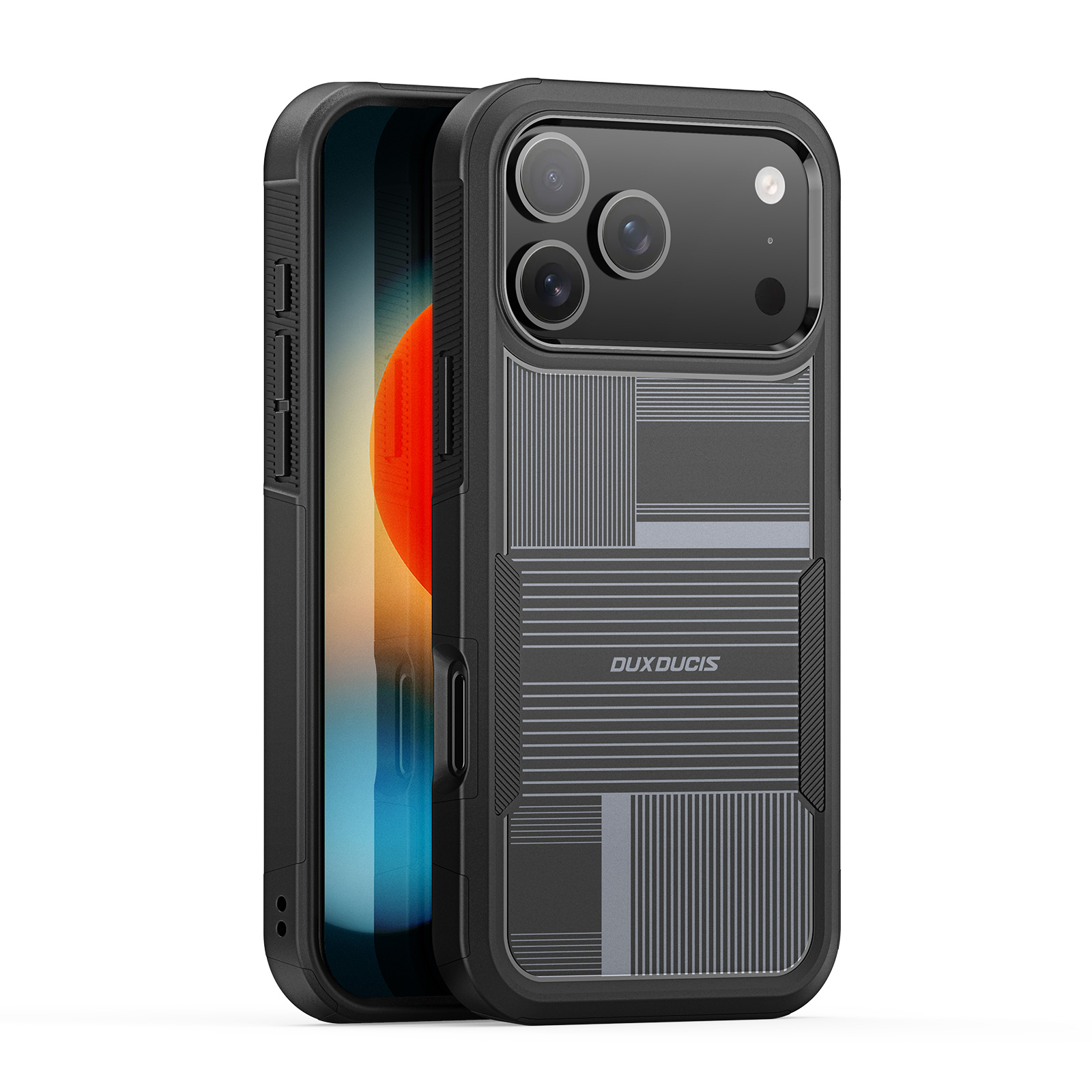 For iPhone 17 Pro Magnetic Case DUX DUCIS SHLD Series 10FT Drop Protection PC + TPU Phone Cover - Umbra?Pattern