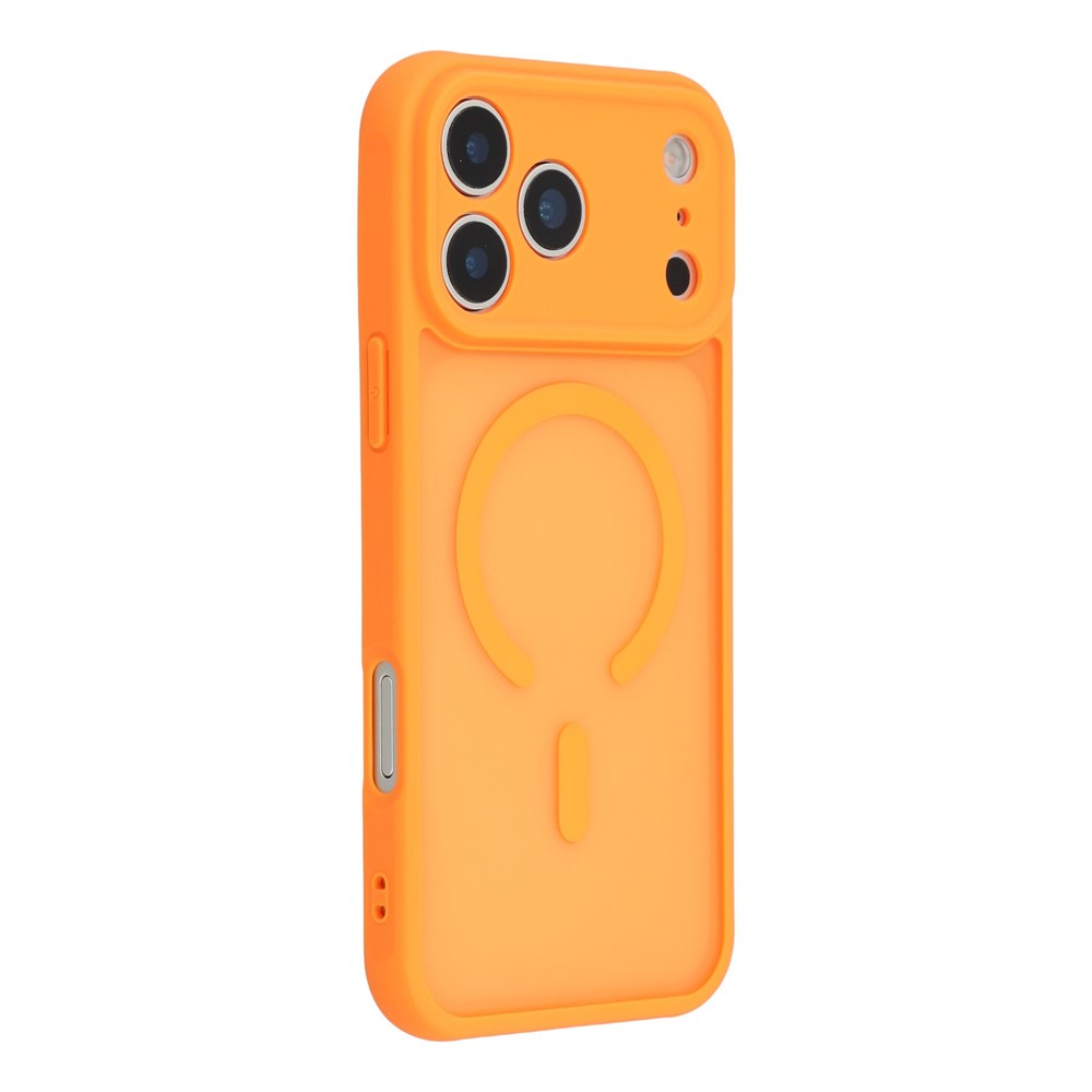 For iPhone 17 Pro Case Compatible with MagSafe Anti Drop PC + TPU Phone Cover - Orange