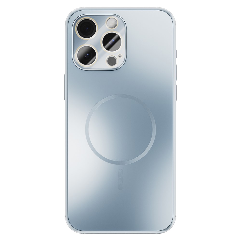 ABEEL For iPhone 14 Pro Max Case Compatible with MagSafe TPU PC Cooling Matte Phone Back Cover with Lens Film - Baby Blue