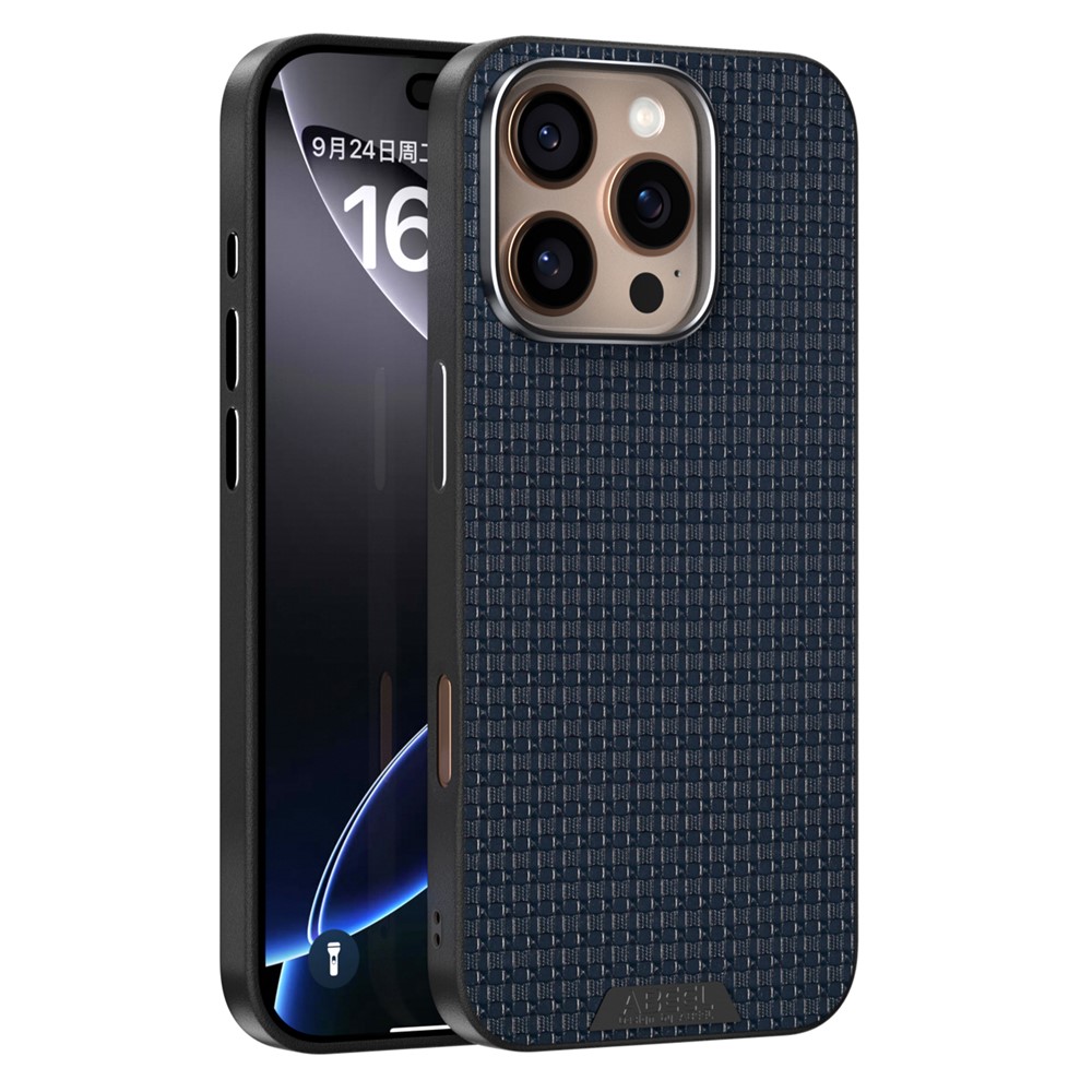 ABEEL For iPhone 16 Pro Case Compatible with MagSafe Textured Micro-Embossing Back Cover - Blue