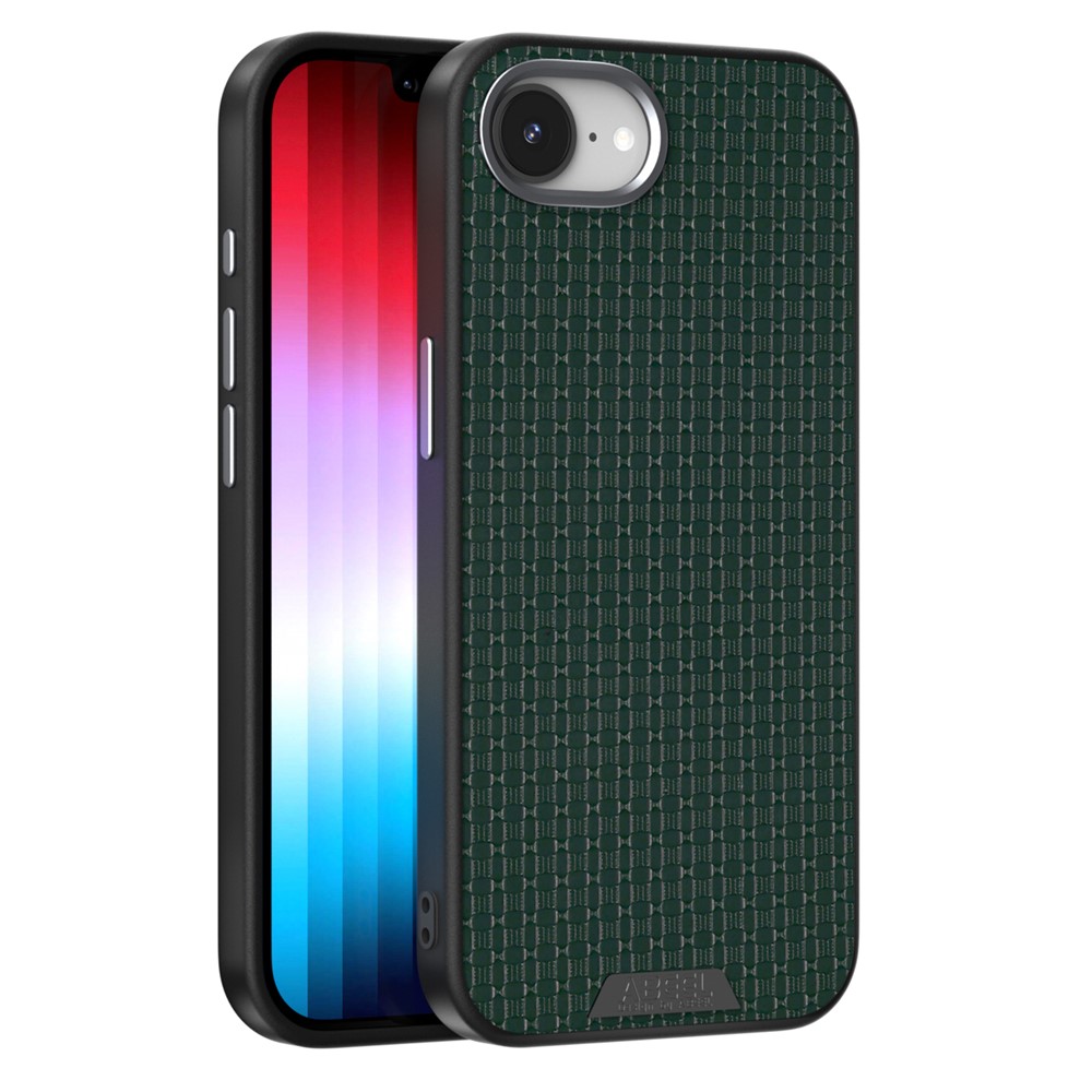 ABEEL For iPhone 16e Case Compatible with MagSafe Textured Micro-Embossing Back Cover - Green