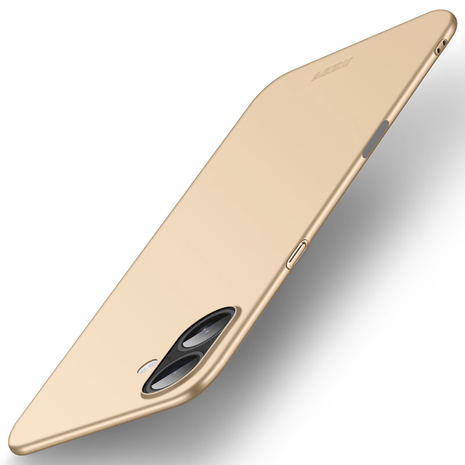 For iPhone 17 Phone Case MOFI Shield Matte Series Ultra Slim PC Protective Cover - Gold