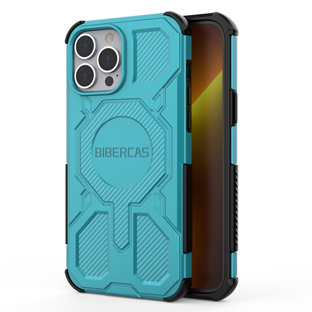 BIBERCAS J-16 Series For iPhone 13 Pro Max Case Compatible with MagSafe Anti Drop TPU + PC Phone Cover - Baby Blue