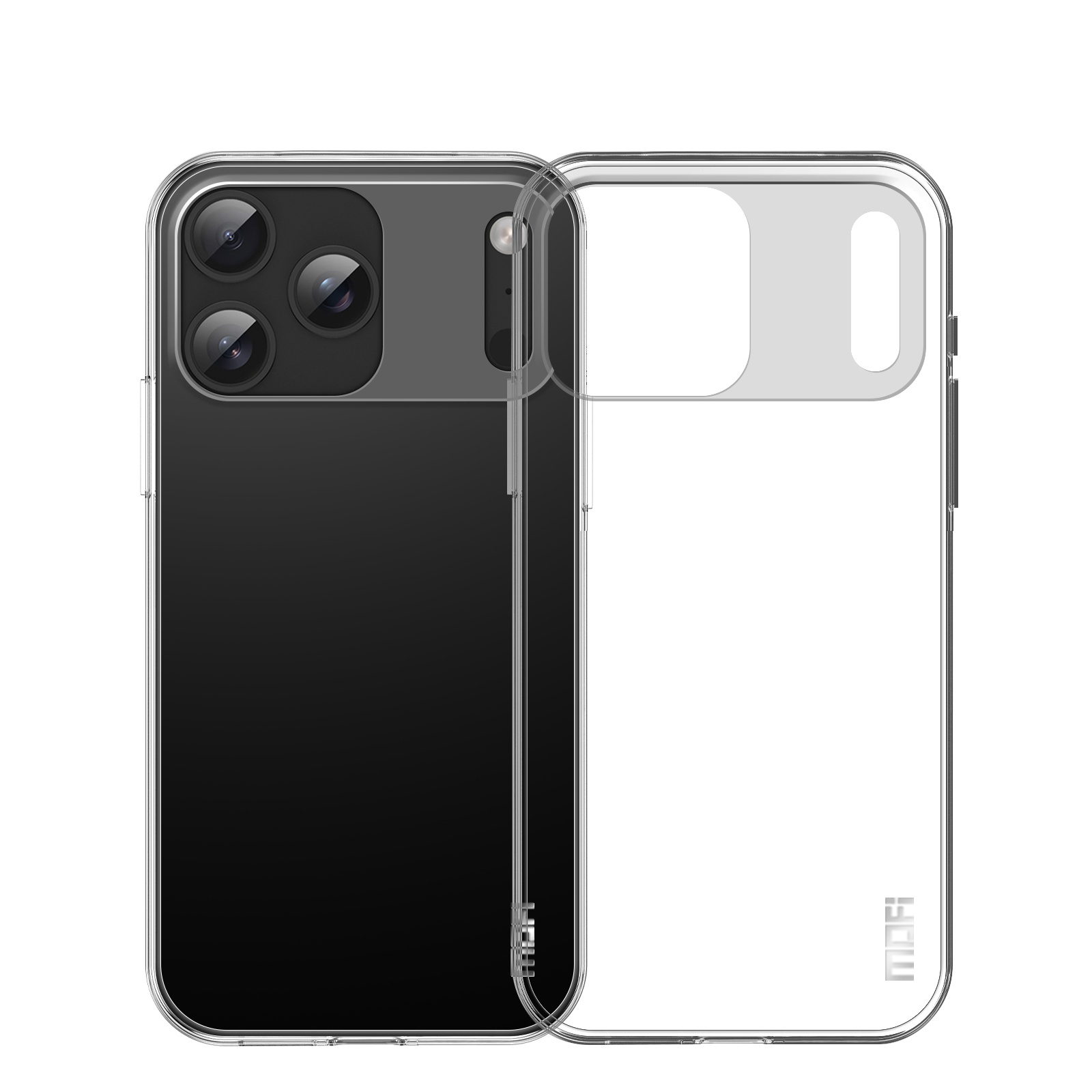 For iPhone 17 Pro Max Clear Phone Case MOFI Ultra-Thin TPU Phone Back Cover - Transparent