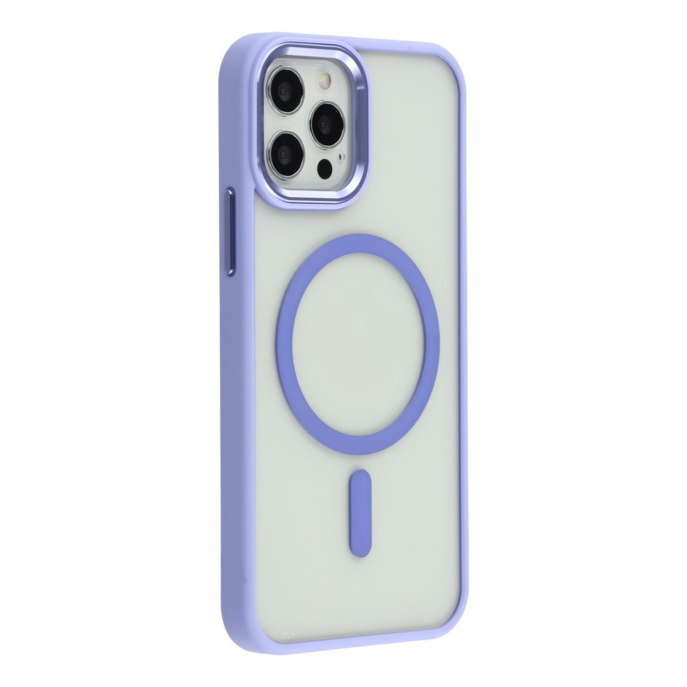 For iPhone 12 / 12 Pro Case Compatible with MagSafe Anti-Drop TPU+PC Phone Cover - Light Purple