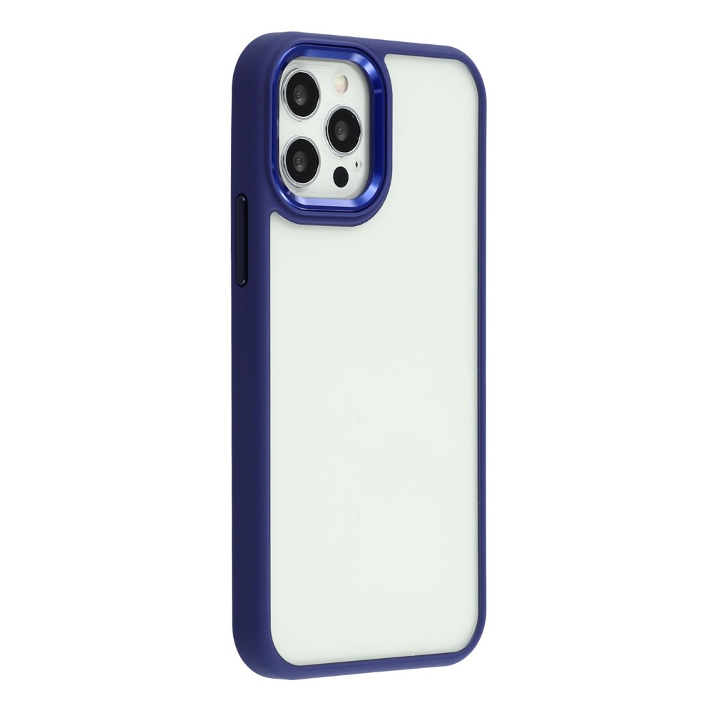 For iPhone 12 / 12 Pro Case Anti-Drop TPU + PC Clear Phone Back Cover - Sapphire