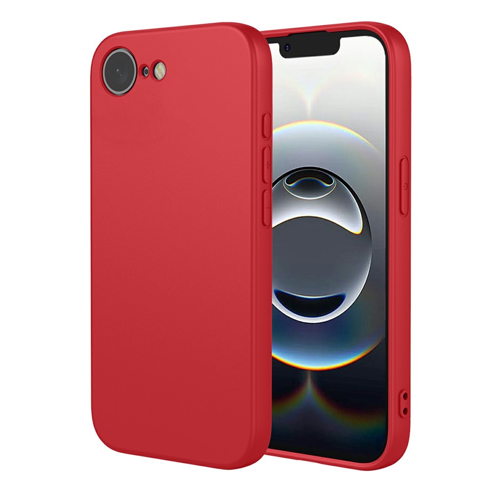 For iPhone 16e Case Soft TPU Shockproof Protective Phone Cover - Red