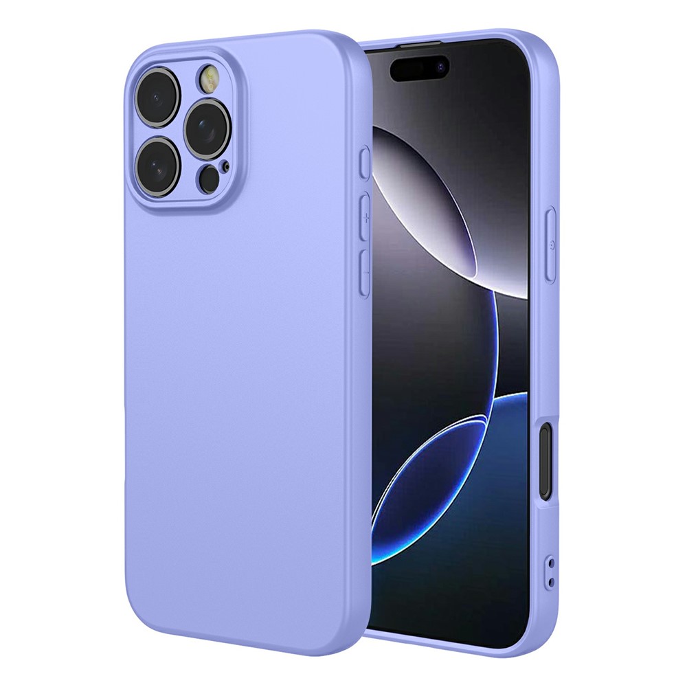 For iPhone 16 Pro Case Soft TPU Shockproof Protective Phone Cover - Purple