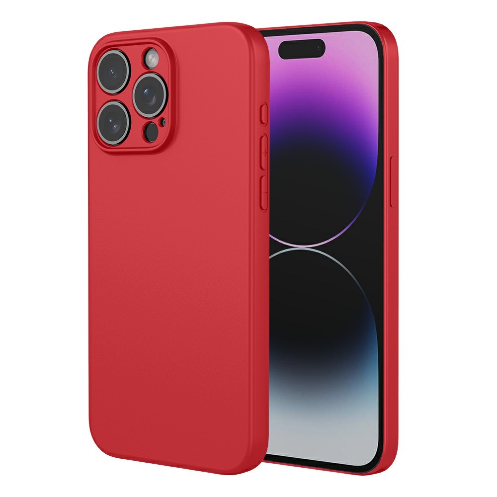 For iPhone 15 Pro Case Soft TPU Shockproof Protective Phone Cover - Red