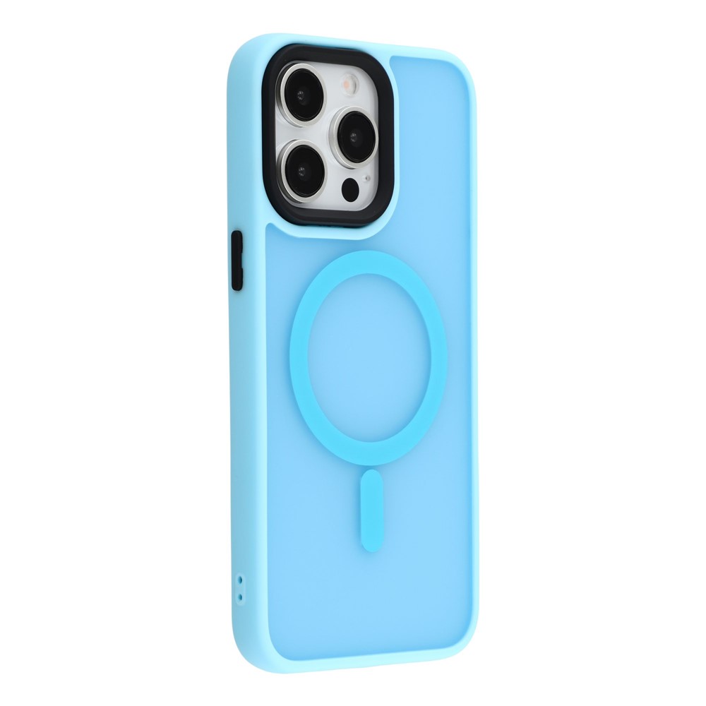 For iPhone 13 Pro Max Case Compatible with MagSafe Skin-Touch PC + TPU Phone Cover - Blue