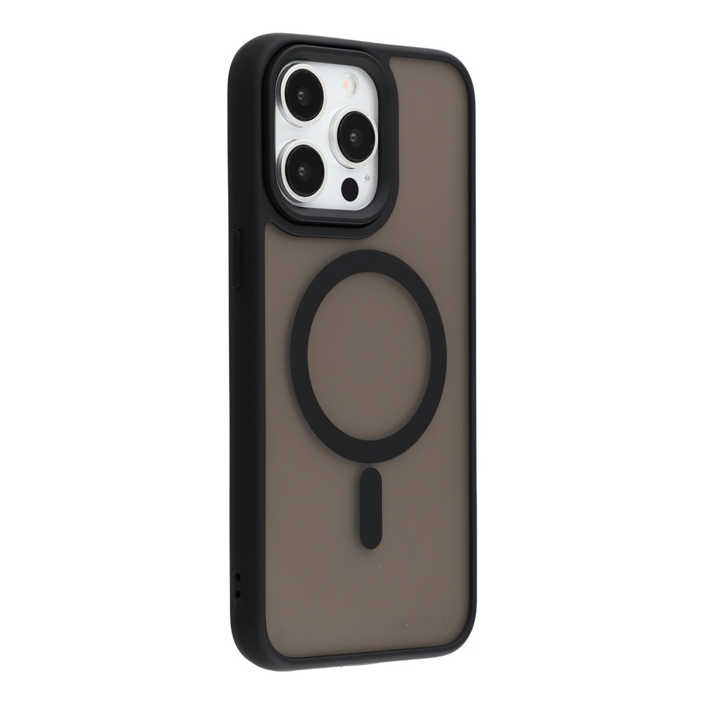 For iPhone 14 Pro Case Compatible with MagSafe Skin-Touch PC + TPU Phone Cover - Black