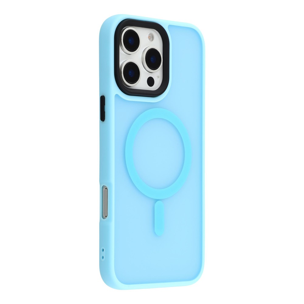 For iPhone 16 Pro Case Compatible with MagSafe Skin-Touch PC + TPU Phone Cover - Blue