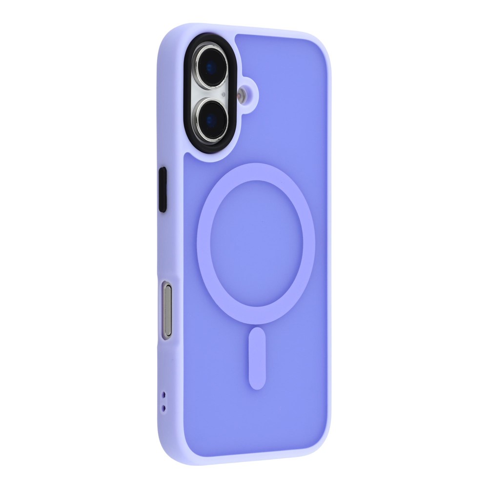 For iPhone 16 Plus Case Compatible with MagSafe Skin-Touch PC + TPU Phone Cover - Light Purple