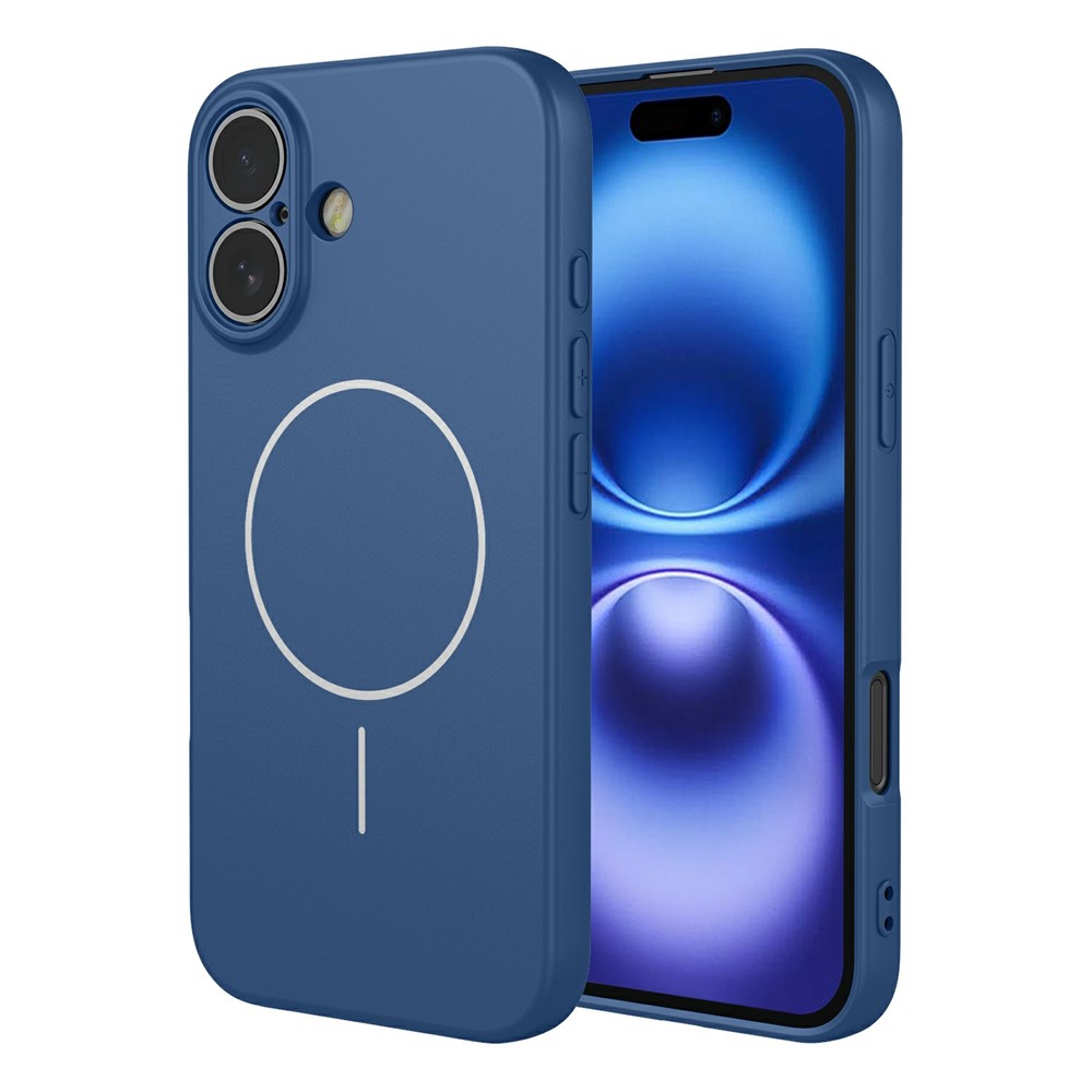 Bulk Purchasing For iPhone 16 Plus Case Compatible with MagSafe Soft TPU Phone Back Cover - Blue