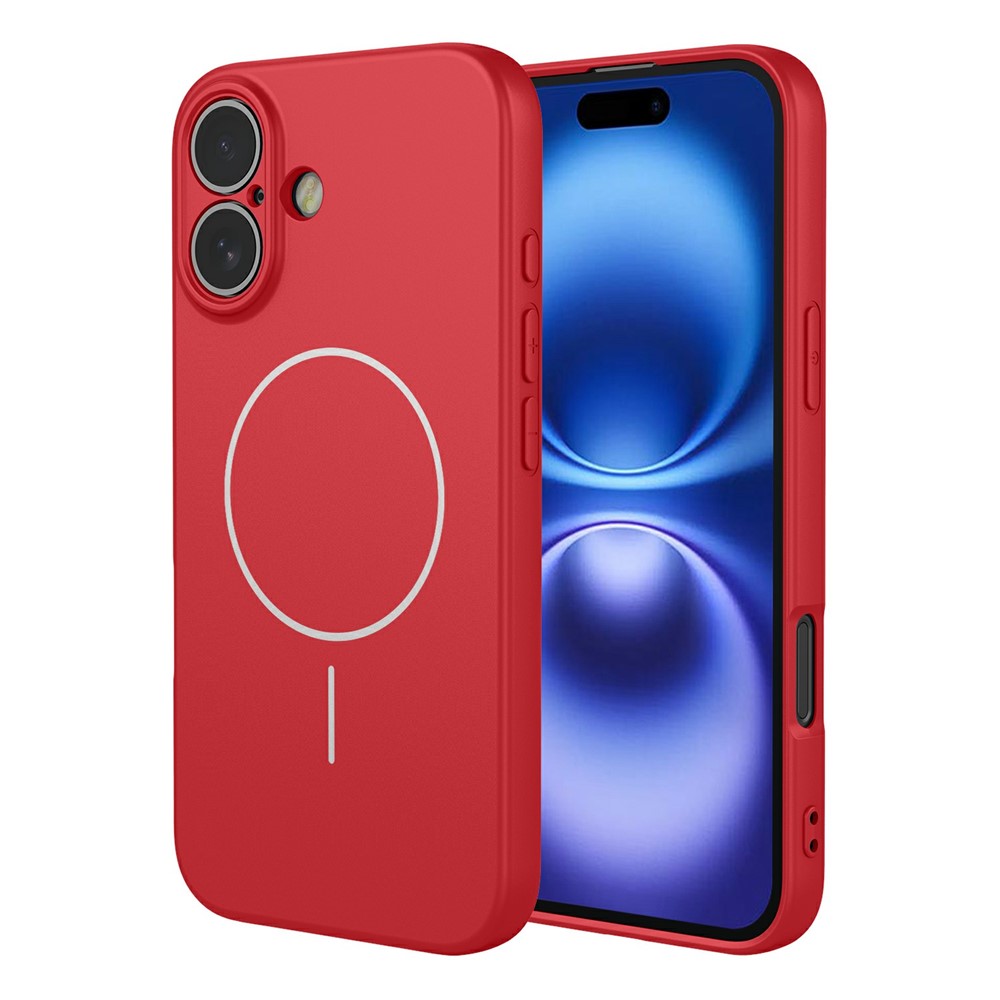 Bulk Purchasing For iPhone 16 Plus Case Compatible with MagSafe Soft TPU Phone Back Cover - Red