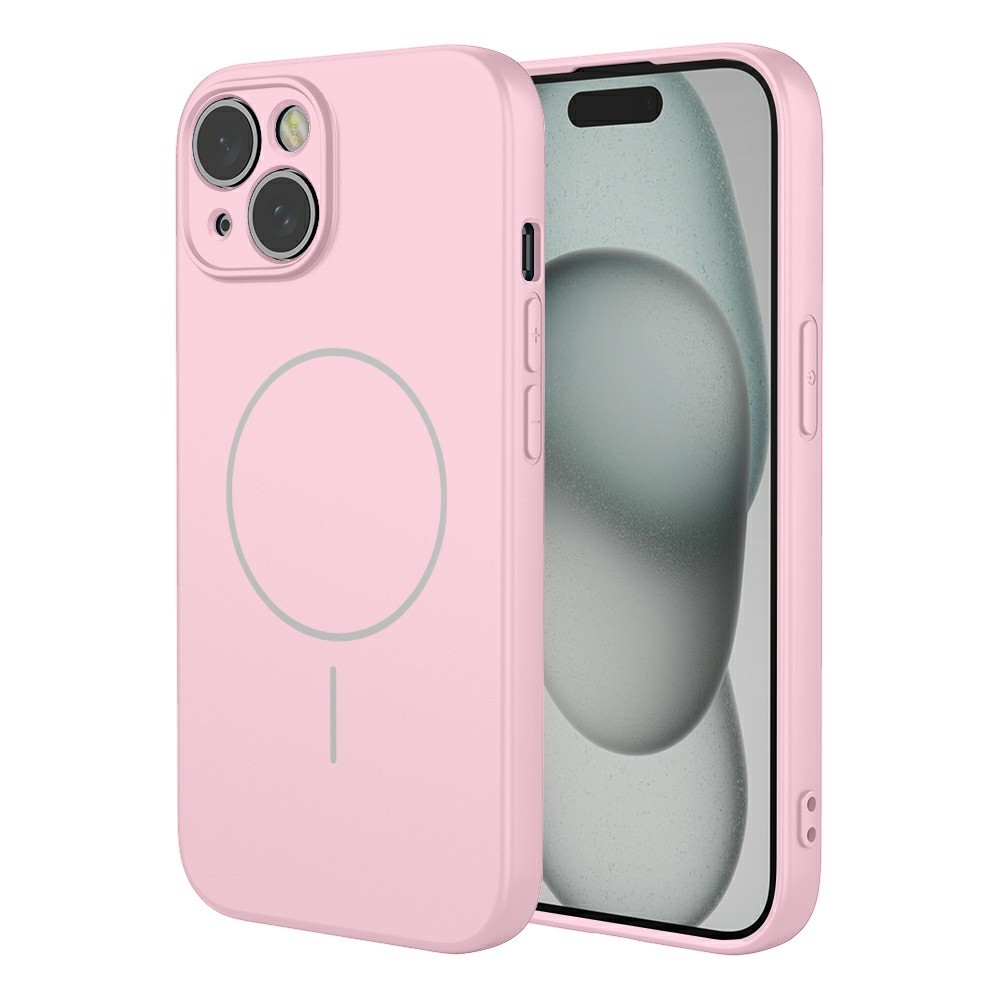 Bulk Purchasing For iPhone 15 Case Compatible with MagSafe Soft TPU Phone Back Cover - Pink