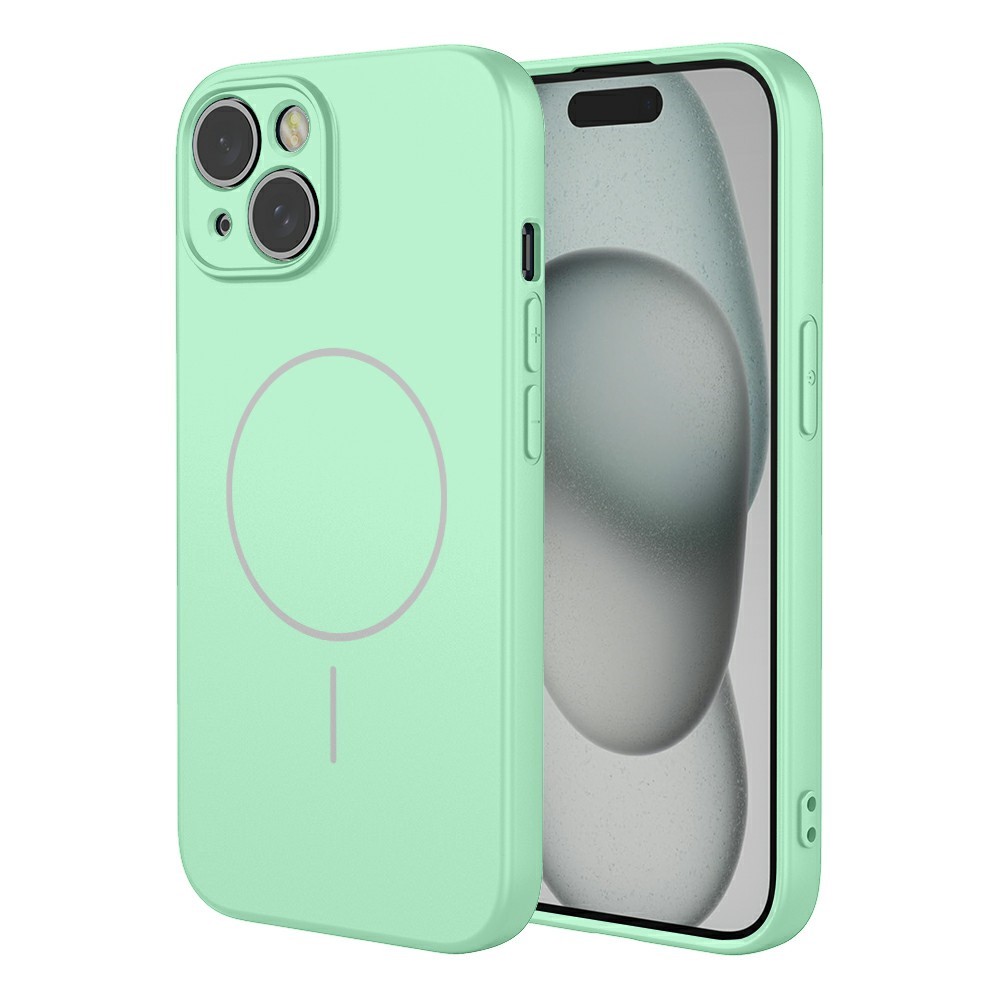 Bulk Purchasing For iPhone 15 Case Compatible with MagSafe Soft TPU Phone Back Cover - Matcha Green
