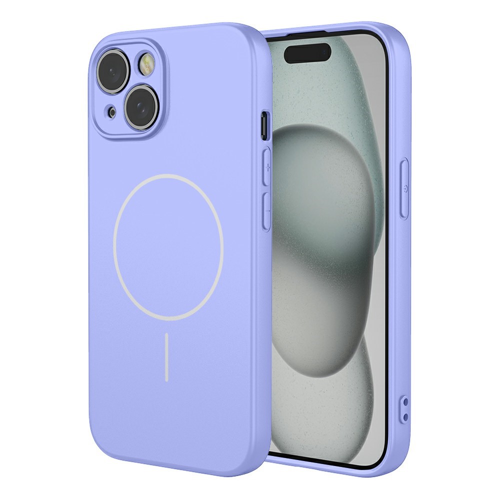 Bulk Purchasing For iPhone 15 Case Compatible with MagSafe Soft TPU Phone Back Cover - Purple