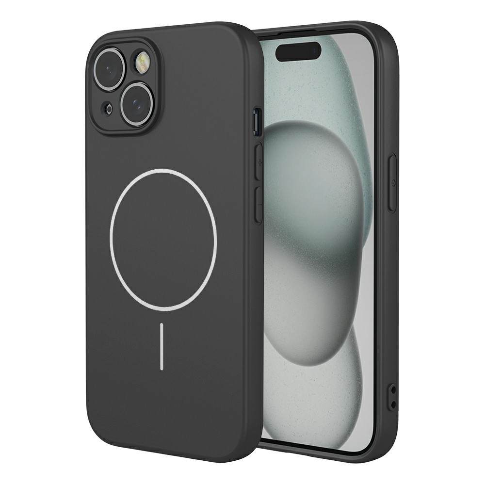 Bulk Purchasing For iPhone 15 Case Compatible with MagSafe Soft TPU Phone Back Cover - Black