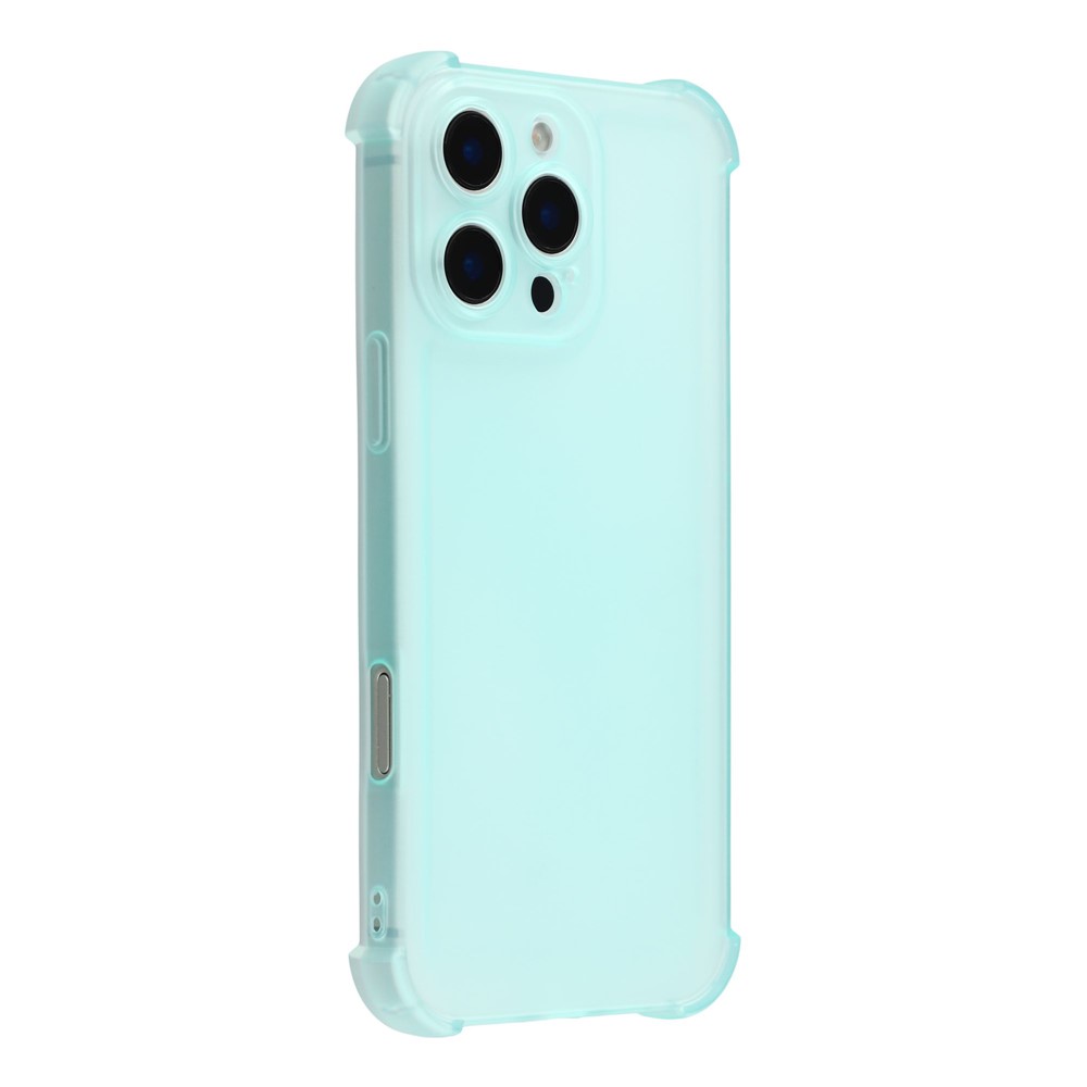 For iPhone 16 Pro Case Skin Touch Matte TPU Phone Back Cover Precise Cutouts - Transparent Green