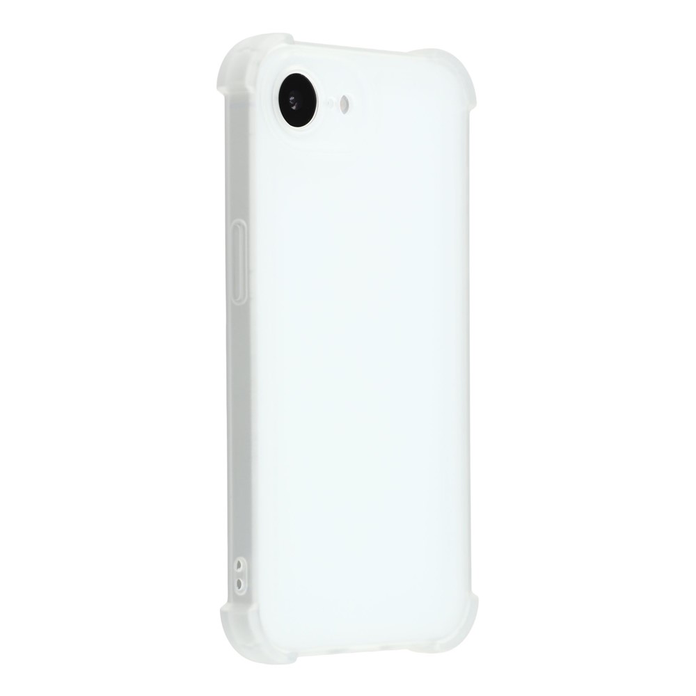 For iPhone 16e Case Skin Touch Matte TPU Phone Back Cover Precise Cutouts - Transparent White