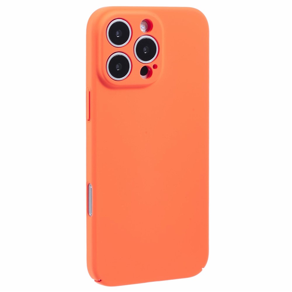 For iPhone 16 Pro Case Skin-Touch Rubberized Hard PC Phone Cover - Orange