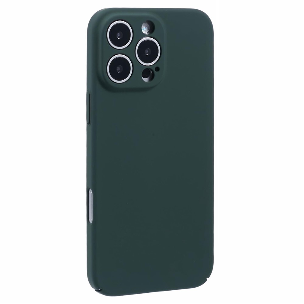 For iPhone 16 Pro Case Skin-Touch Rubberized Hard PC Phone Cover - Green