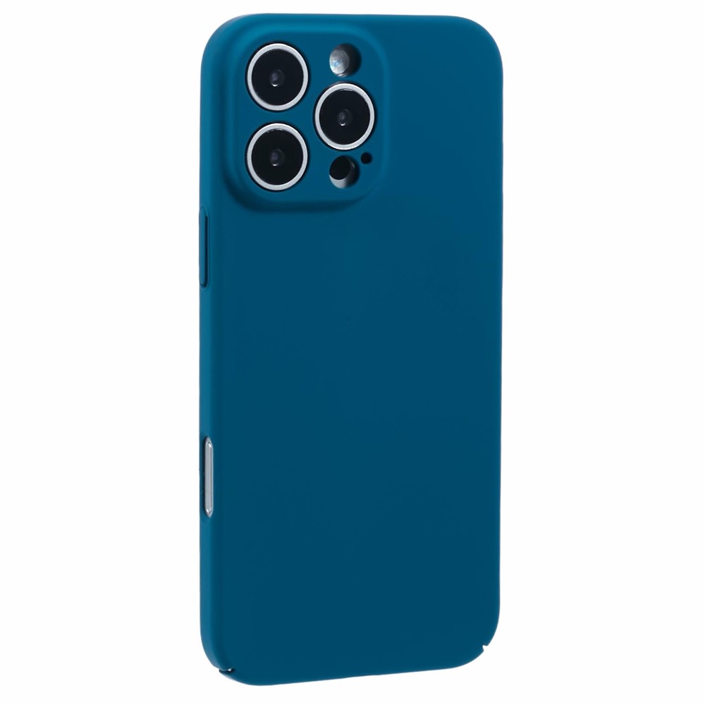 For iPhone 16 Pro Case Skin-Touch Rubberized Hard PC Phone Cover - Blue