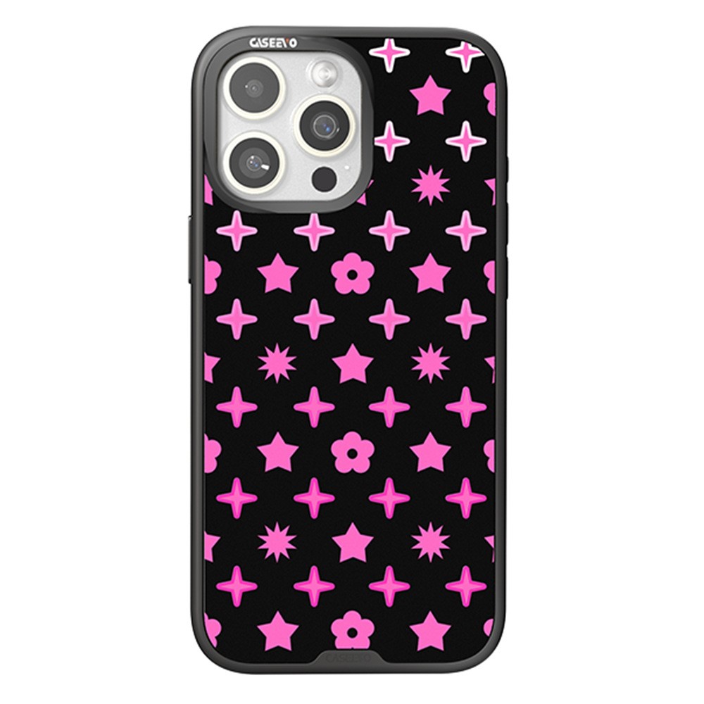 CASEEVO For iPhone 15 Pro Max Case Compatible with MagSafe TPU Acrylic Cover with Interchangeable Dots Backplate - Mix