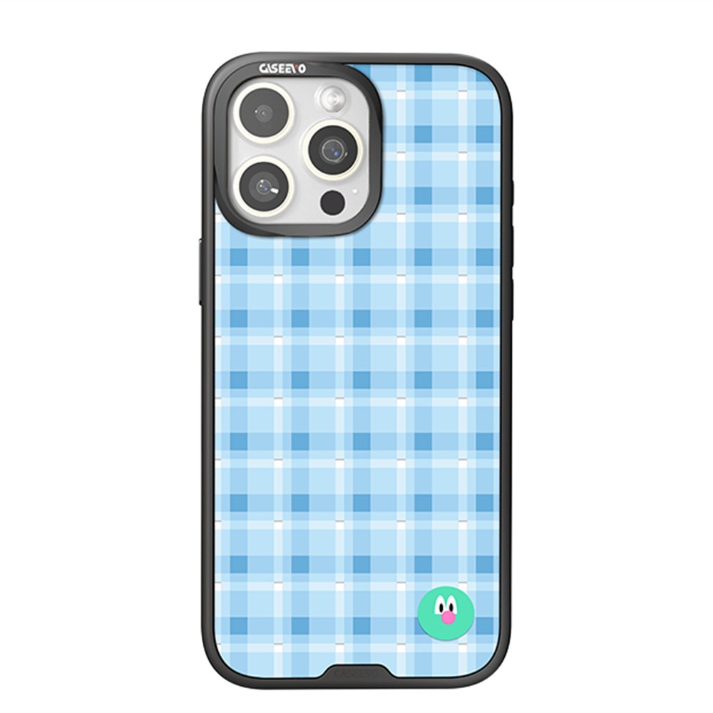 CASEEVO For iPhone 16 Pro Max Case Compatible with MagSafe TPU Acrylic Magnetic Phone Cover with Detachable Grid Backplate - Blue