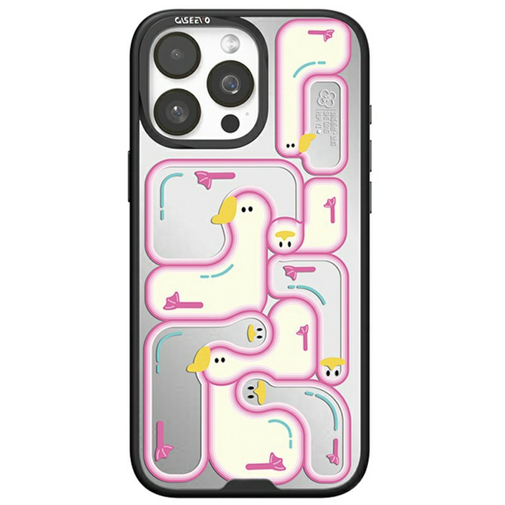 CASEEVO For iPhone 16 Pro Max Case Compatible with MagSafe TPU Acrylic Phone Cover with Poetic Illustration Backplate - Ode to the Goose