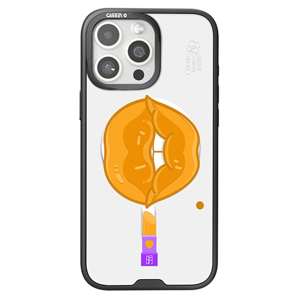 CASEEVO For iPhone 14 Pro Max Magnetic Case Compatible with MagSafe TPU Acrylic Phone Cover with Lip Pattern Back Panel -  Ming Dynasty