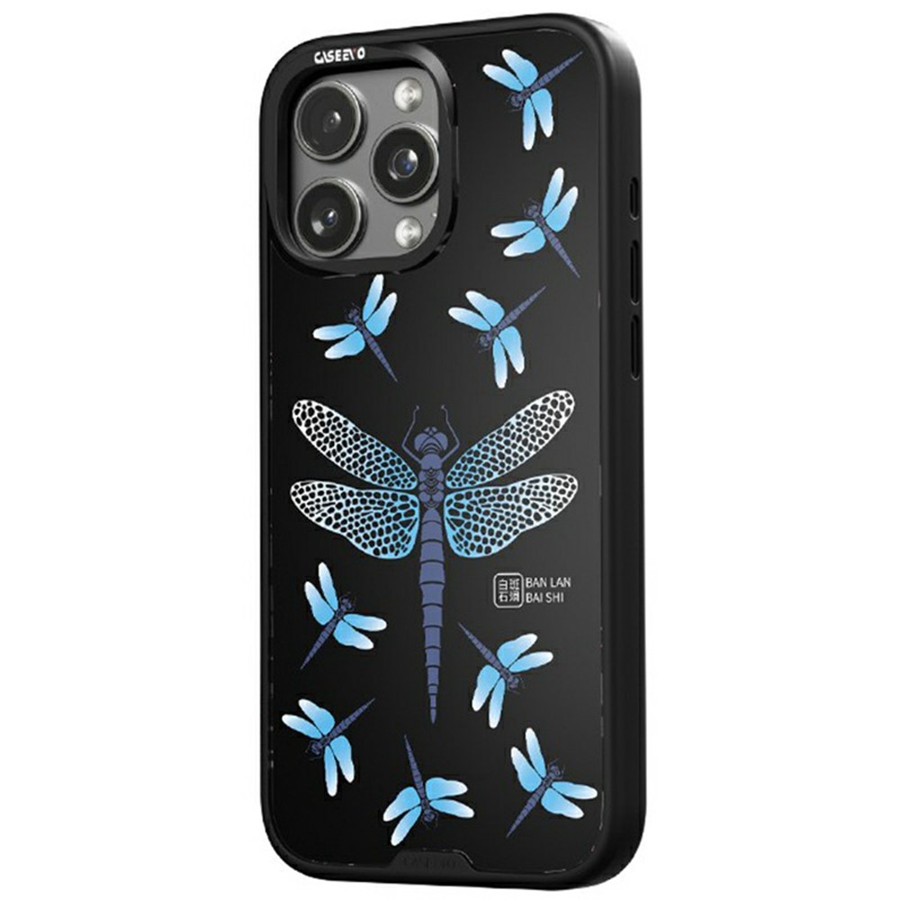 CASEEVO For iPhone 16 Pro Max Case Compatible with MagSafe TPU Acrylic Phone Cover with Abstract Paintings Back Cover - Span