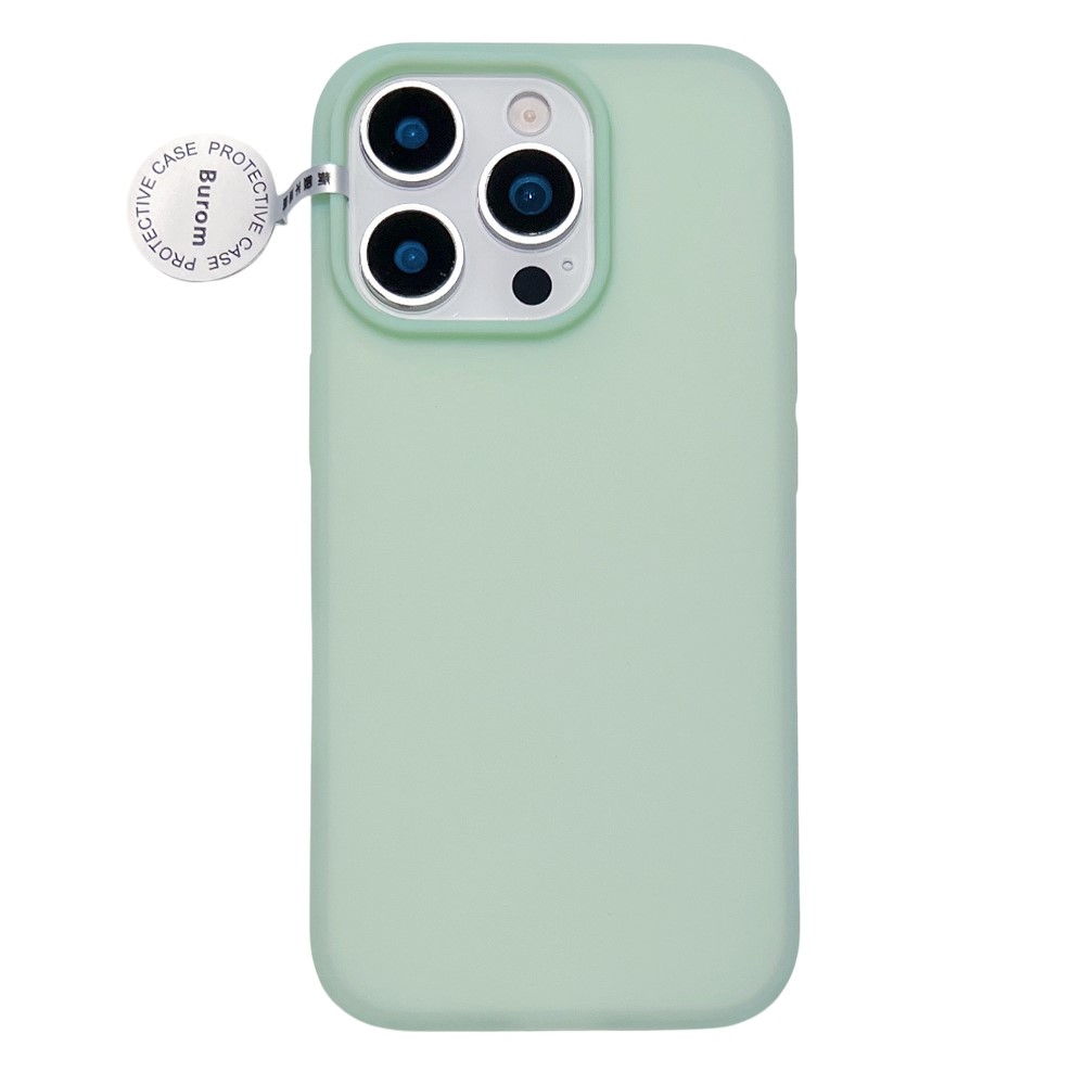 For iPhone 14 Pro Case Heat Dissipation Ice-Transparent Liquid Silicone + PC Phone Cover - Green