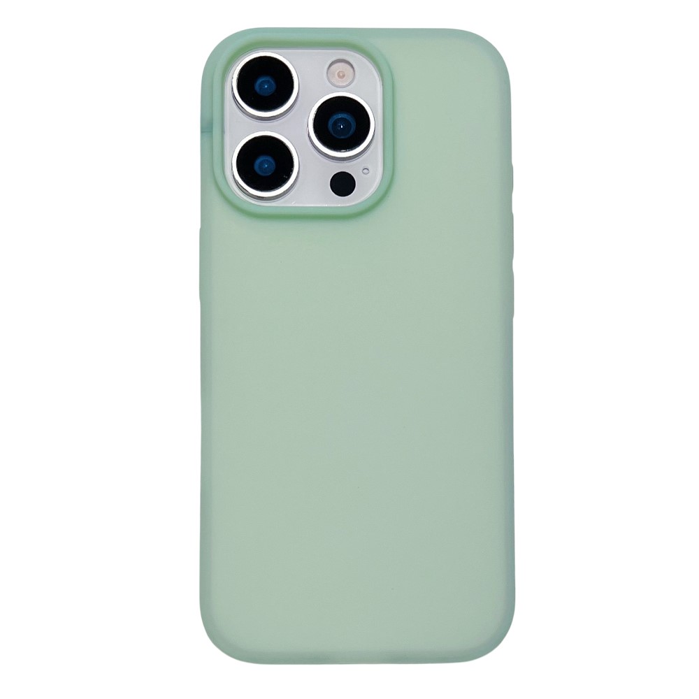 For iPhone 15 Pro Case Heat Dissipation Ice-Transparent Liquid Silicone + PC Phone Cover - Green