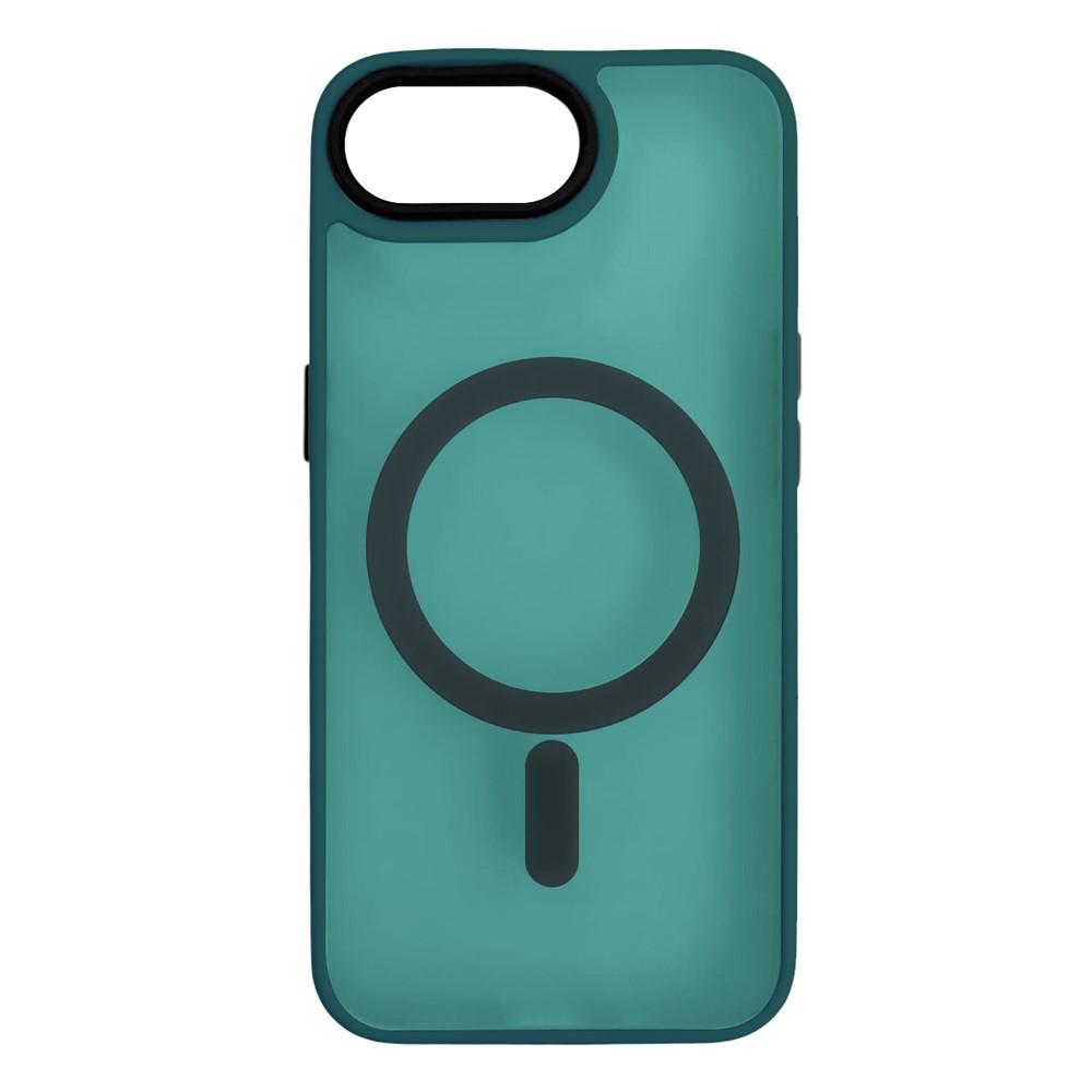 For iPhone 16e Case Compatible with MagSafe Skin-Touch PC + TPU Phone Cover - Green