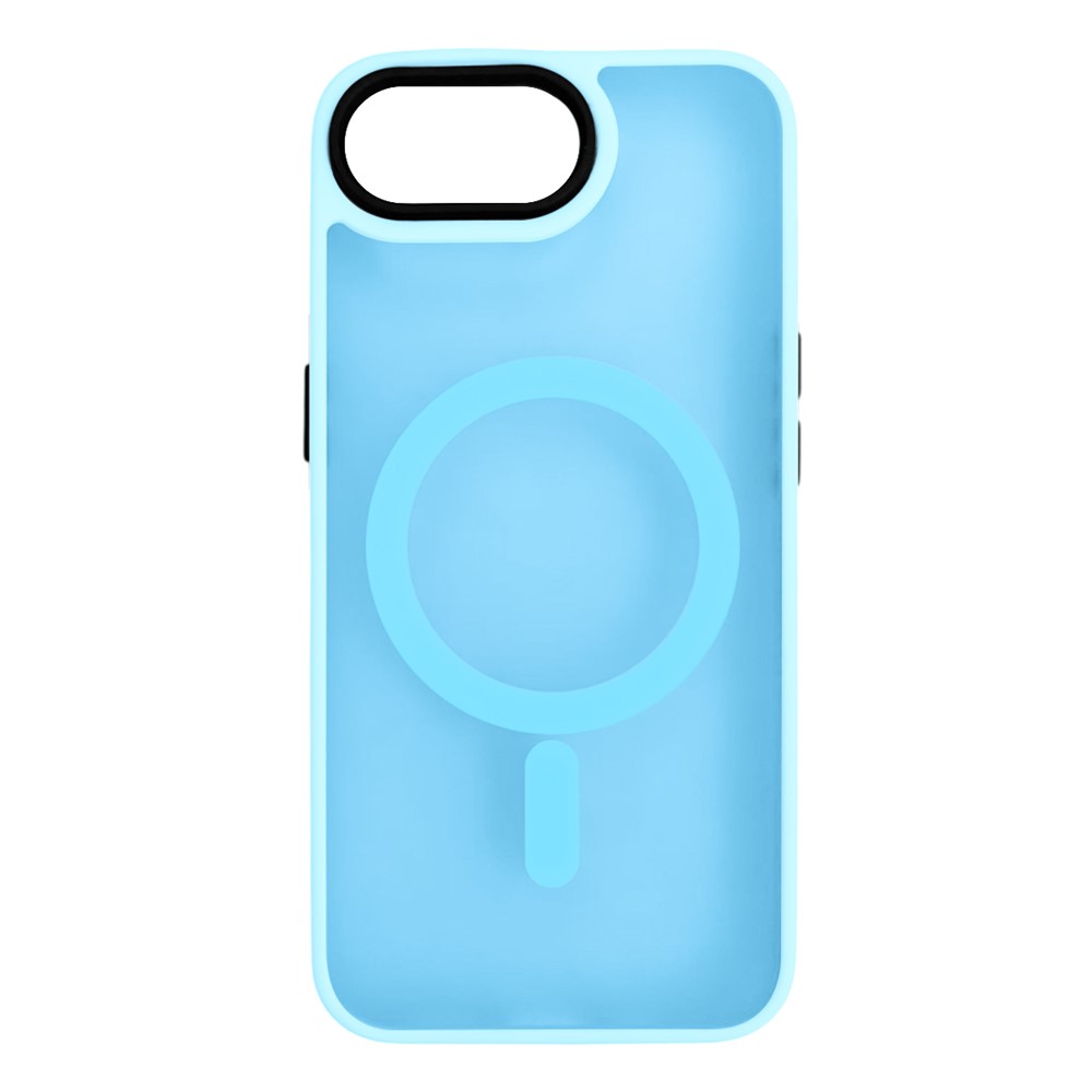 For iPhone 16e Case Compatible with MagSafe Skin-Touch PC + TPU Phone Cover - Blue